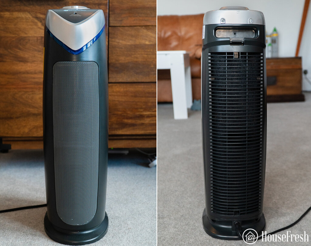 GermGuardian AC5250PT 5-in-1 Air Purifier with Pet Pure HEPA Filter, UV-C  Sanitizer and Odor Reduction, 28-Inch Digital Tower – GuardianTechnologies