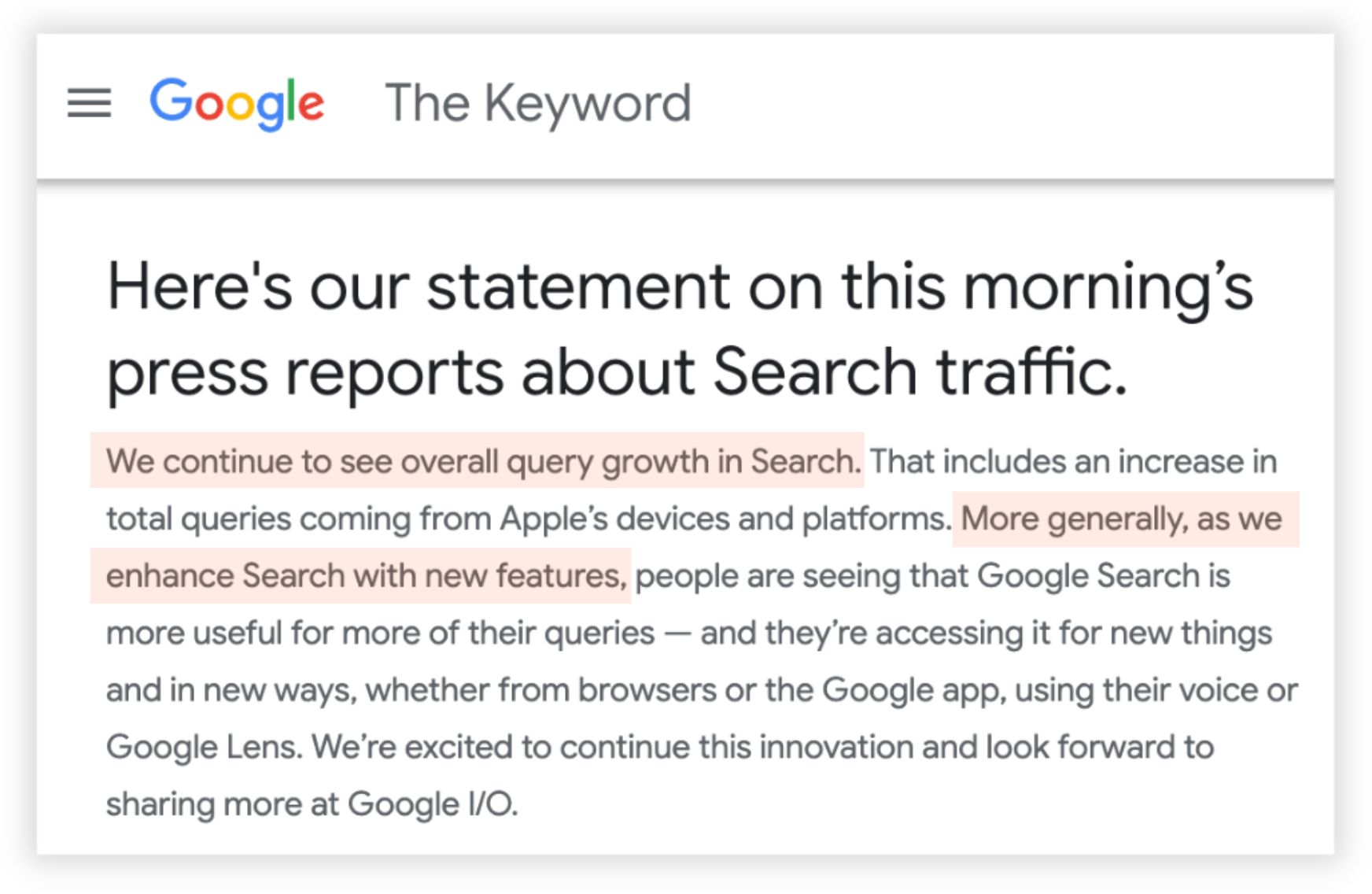 query growth