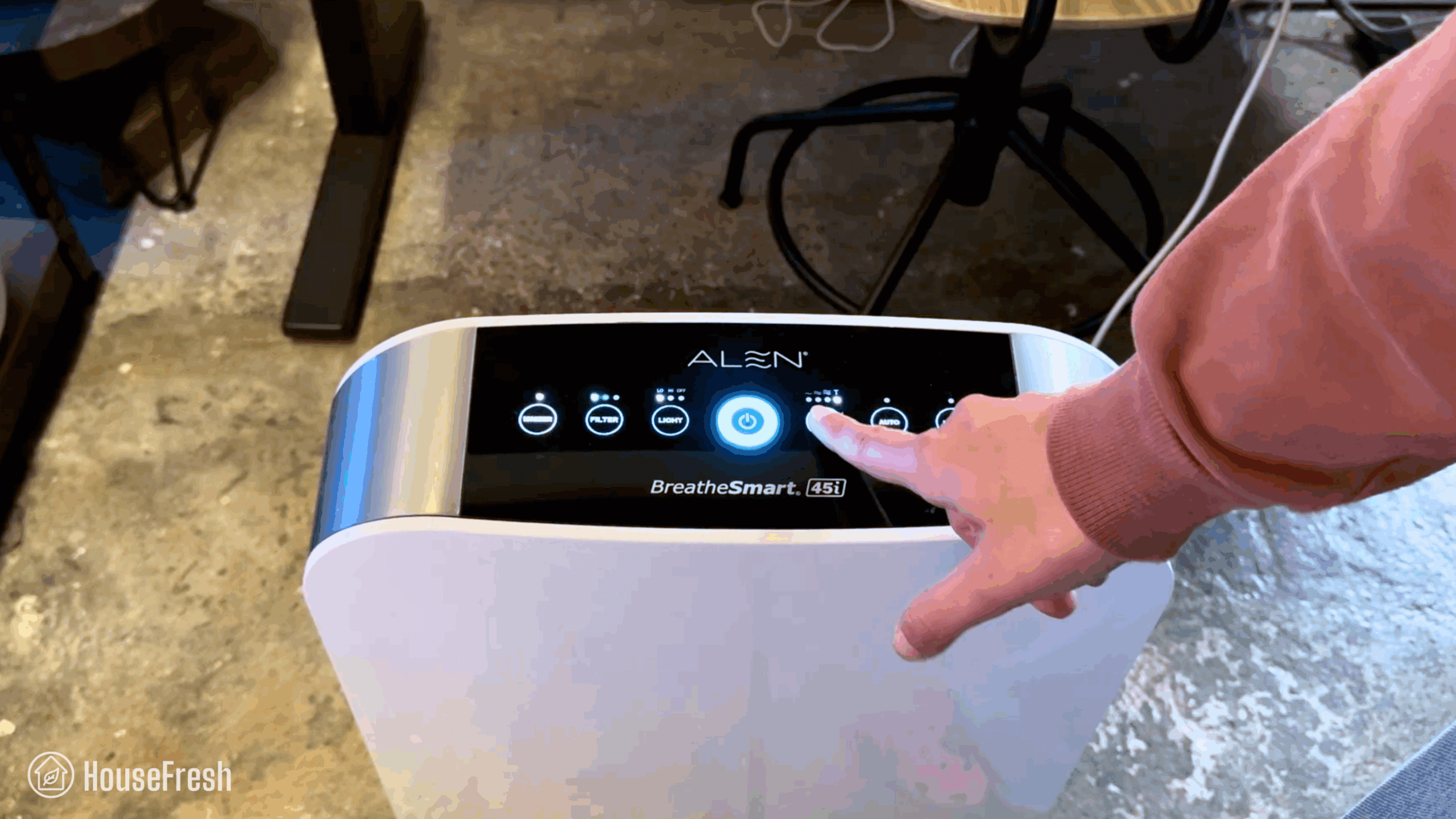 Alen 45i controls scaled