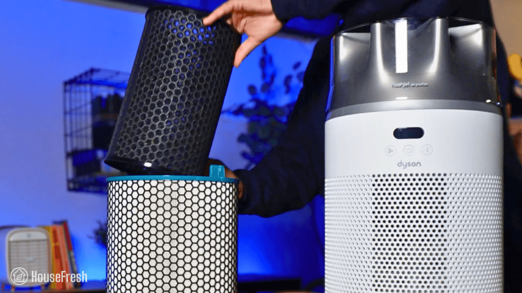Dyson HushJet Compact HJ10 Review Separate Filters